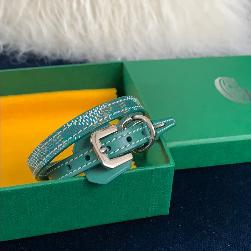 Goyard leather bracelet